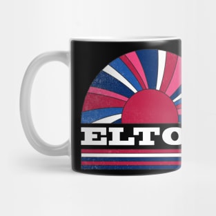 Elton Proud Name Personalized Retro Flowers Beautiful Mug